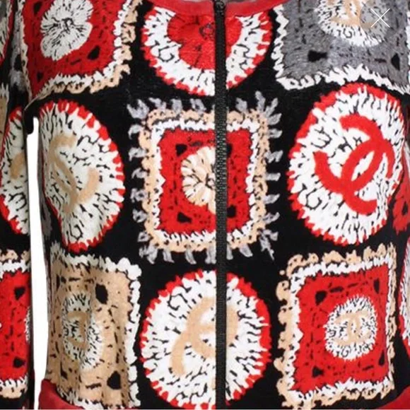 Chanel Collectors Item Patchwork Velvet Zip Up, 100%Authentic, $3,400.00MSRP - Picture 4 of 7